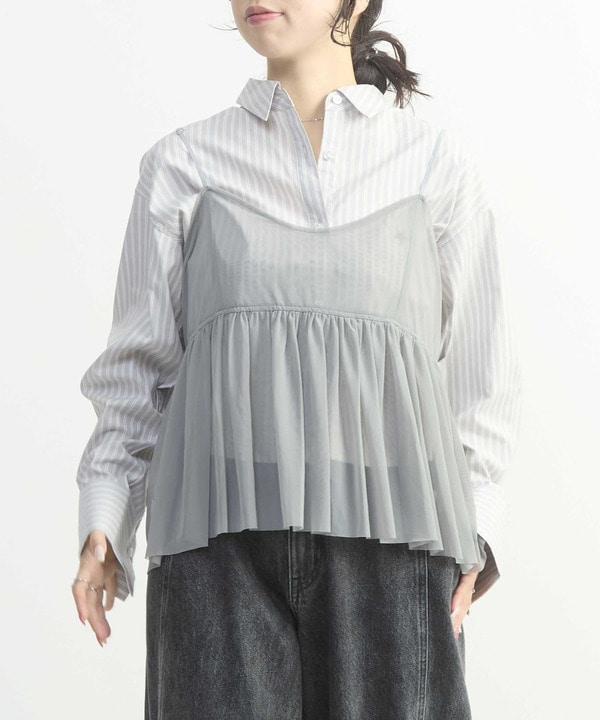 TULLE CAMISOLE AND BLOUSE 詳細画像 7