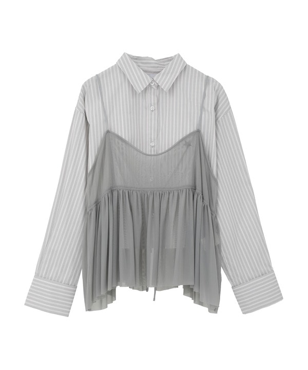 TULLE CAMISOLE AND BLOUSE 詳細画像 9