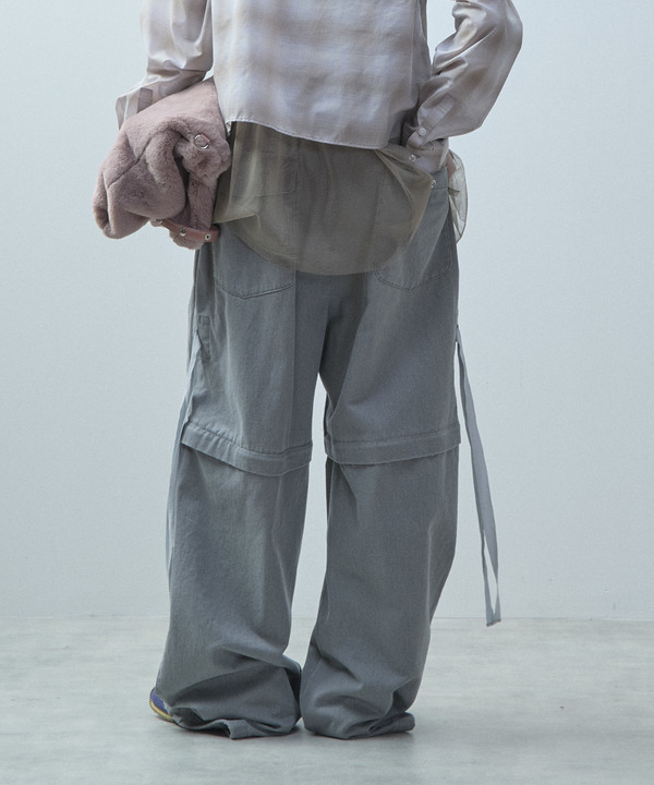 TULLE DOCKING CHCK SHIRT 詳細画像 20