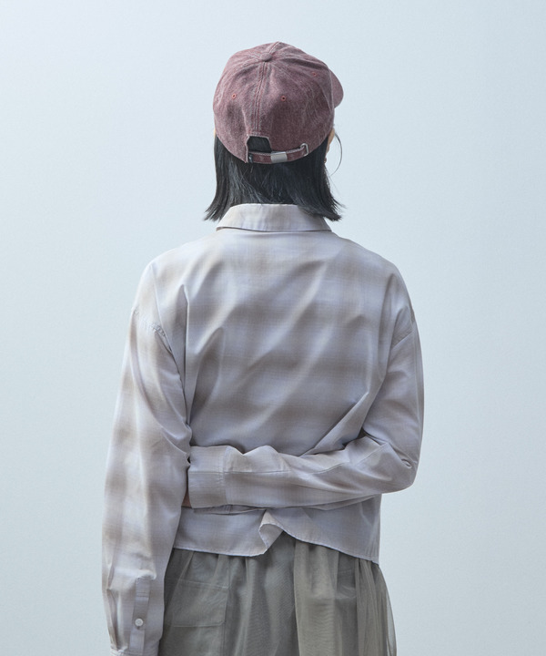 TULLE DOCKING CHCK SHIRT 詳細画像 25