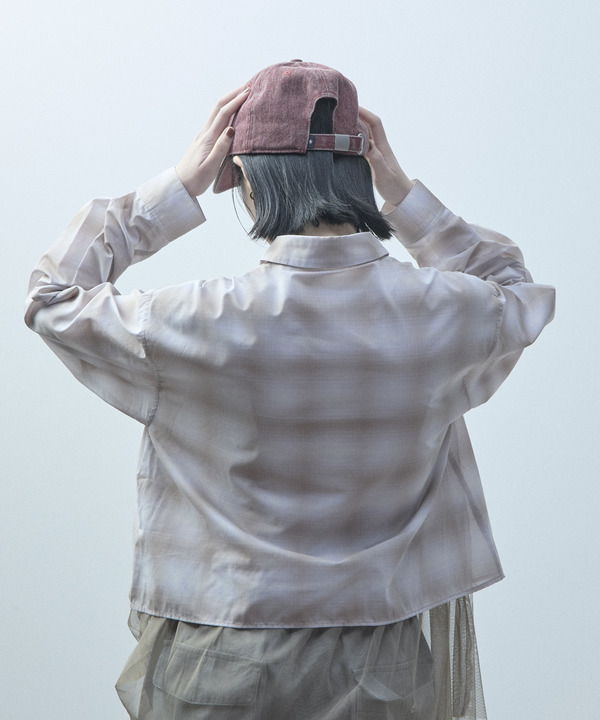 TULLE DOCKING CHCK SHIRT 詳細画像 27