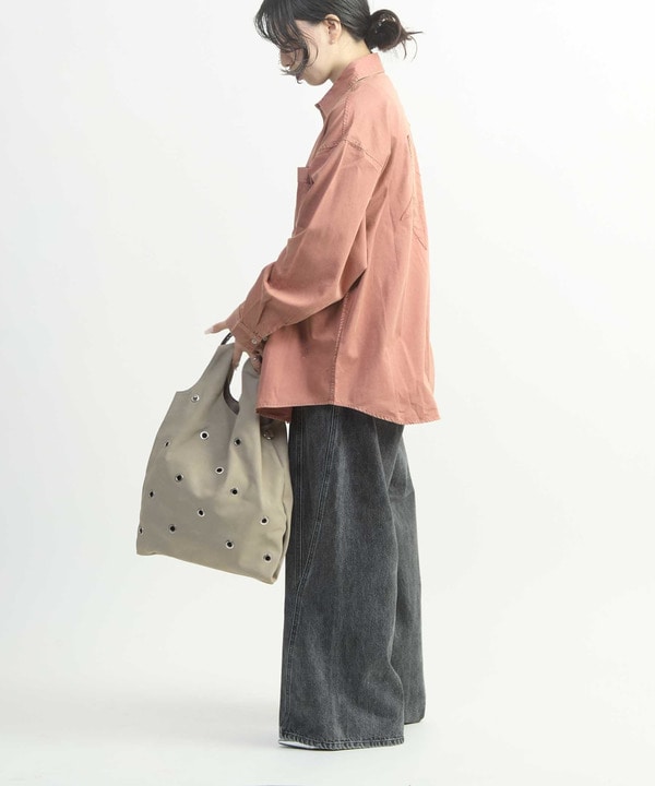ACID WASH STAR★ PATCH OVER SHIRT 詳細画像 5