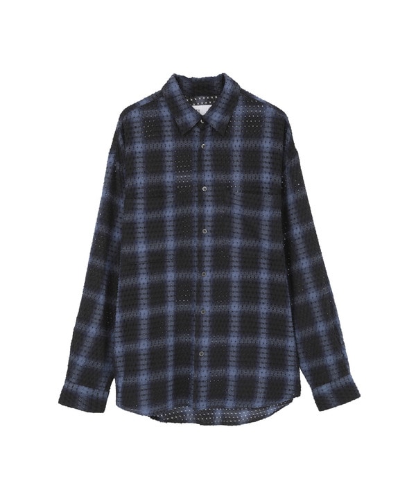 PUNCHING OVERSIZED SHIRT 詳細画像 ネイビー 1