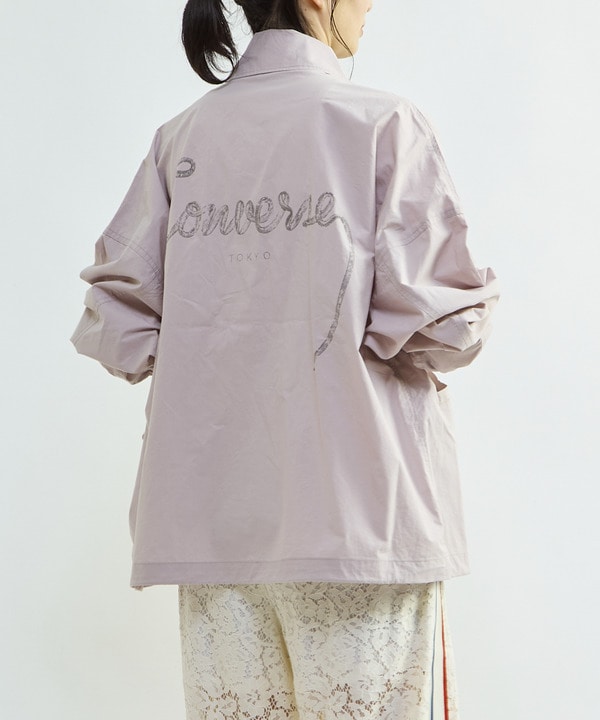 スピンドルロゴプリントブルゾン 詳細画像 ピンク 1