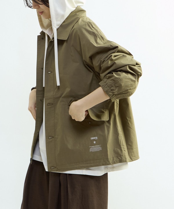 スピンドルロゴプリントブルゾン 詳細画像 カーキ 1
