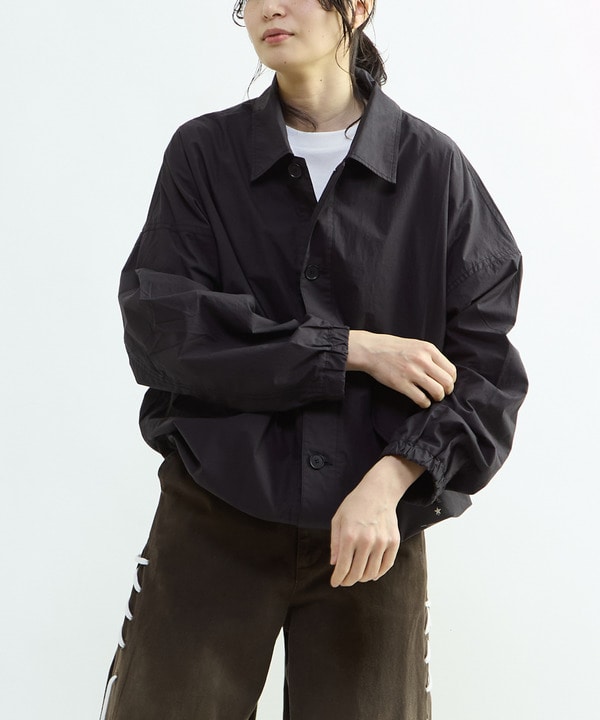 スピンドルロゴプリントブルゾン 詳細画像 ブラック 1