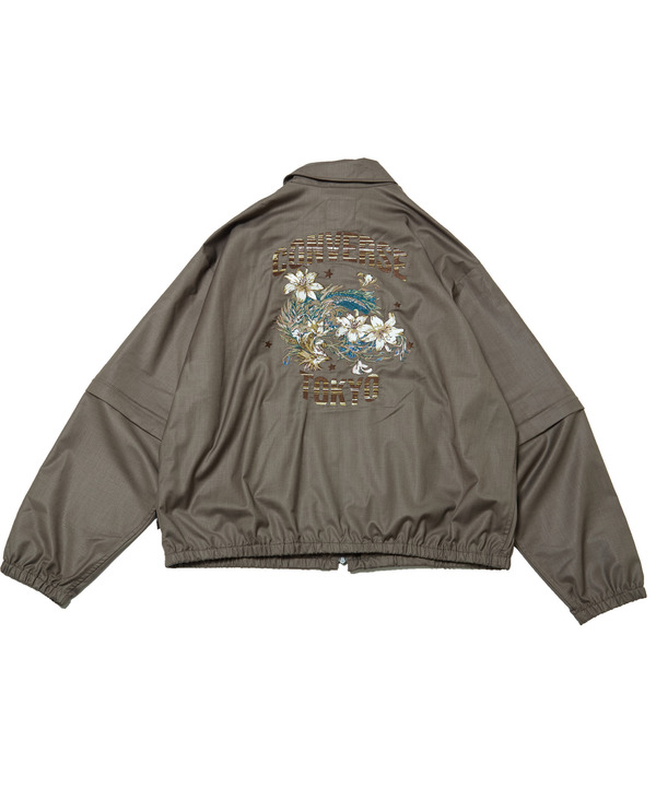 2WAY DETACHABLE EMBROIDERY BLOUSON 詳細画像 ベージュ 1
