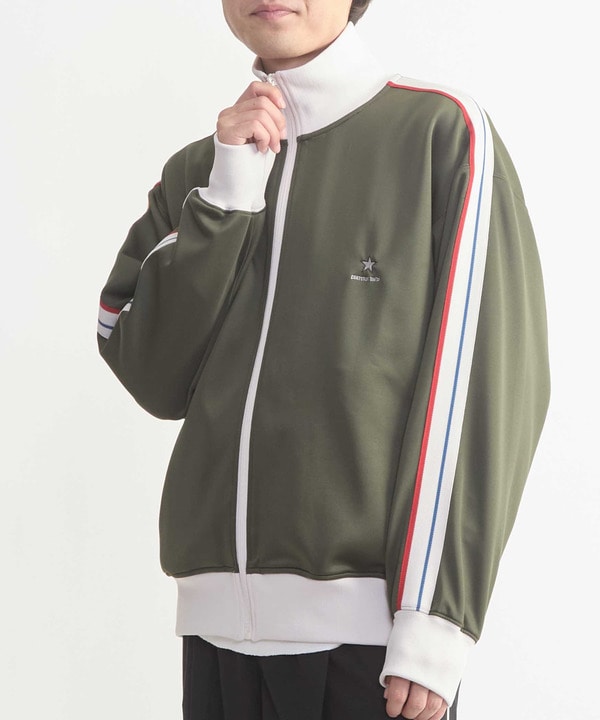 SIDE LINE LOOSE TRACK JACKET(UNISEX) 詳細画像 カーキ 1