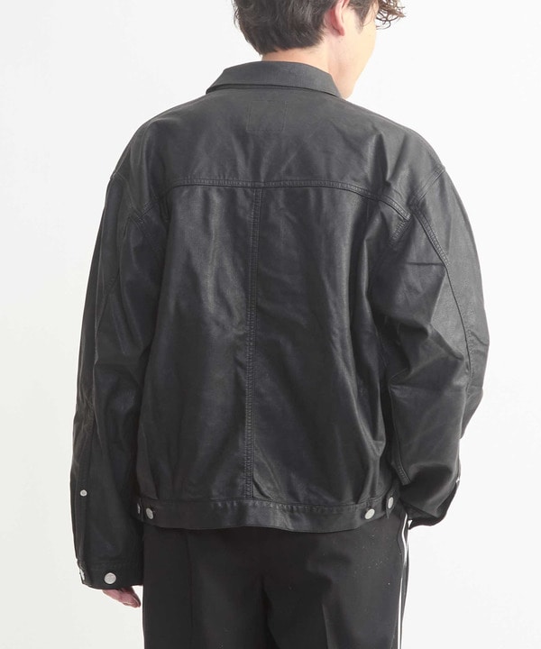 FAKE LEATHER COTTON JACKET 詳細画像 1