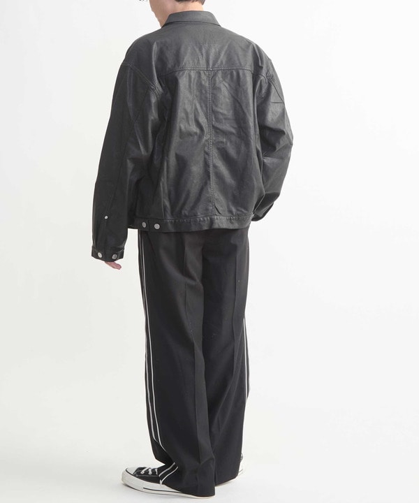 FAKE LEATHER COTTON JACKET 詳細画像 3