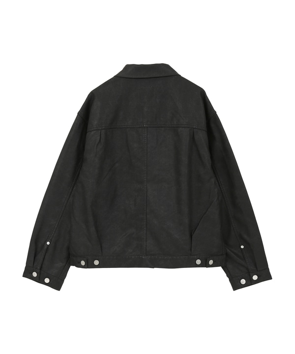 FAKE LEATHER COTTON JACKET 詳細画像 5