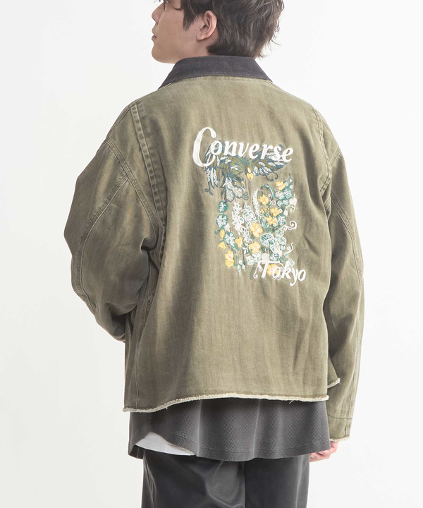 EMBROIDERY DETROIT JACKET 詳細画像 オリーブ 1