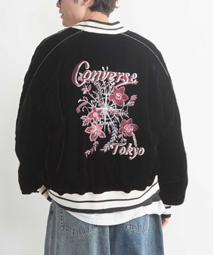 VELOUR EMBROIDERY SOUVENIR JACKET