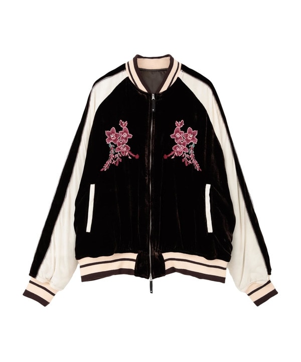 VELOUR EMBROIDERY SOUVENIR JACKET 詳細画像 1