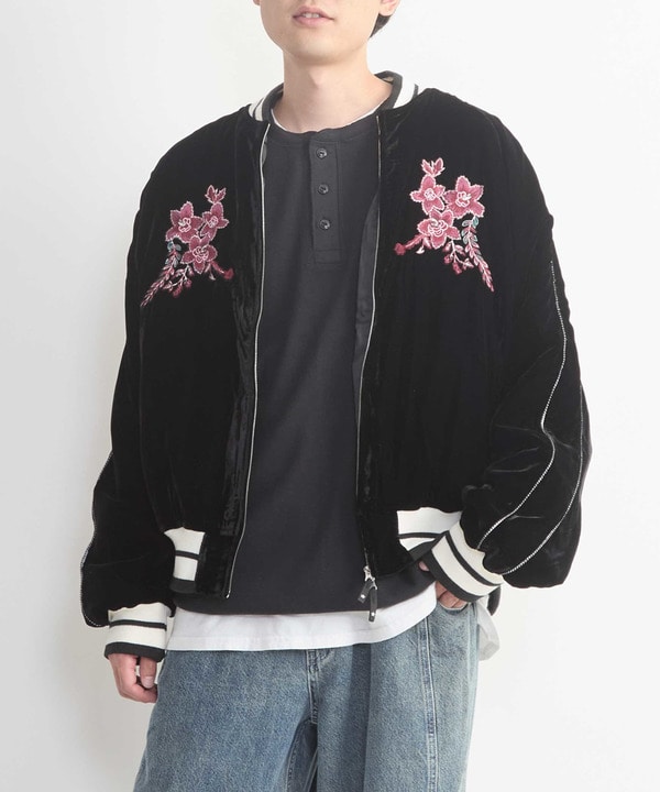 VELOUR EMBROIDERY SOUVENIR JACKET 詳細画像 13
