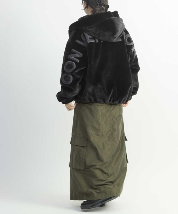 BIG LOGO FUR HOODIE JACKET 詳細画像 10