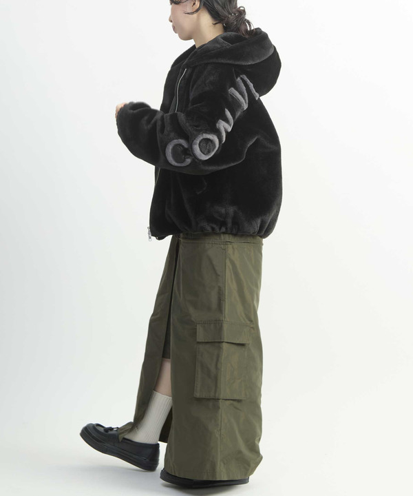 BIG LOGO FUR HOODIE JACKET 詳細画像 11