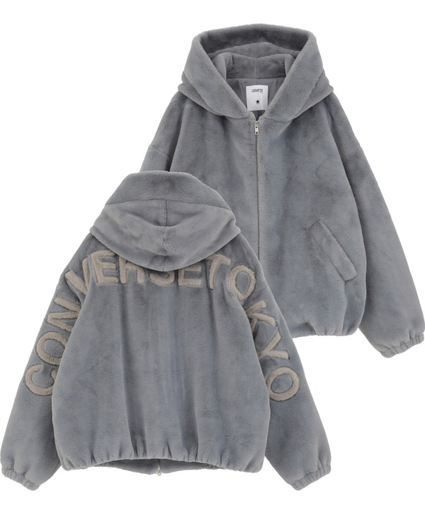 BIG LOGO FUR HOODIE JACKET 詳細画像 12