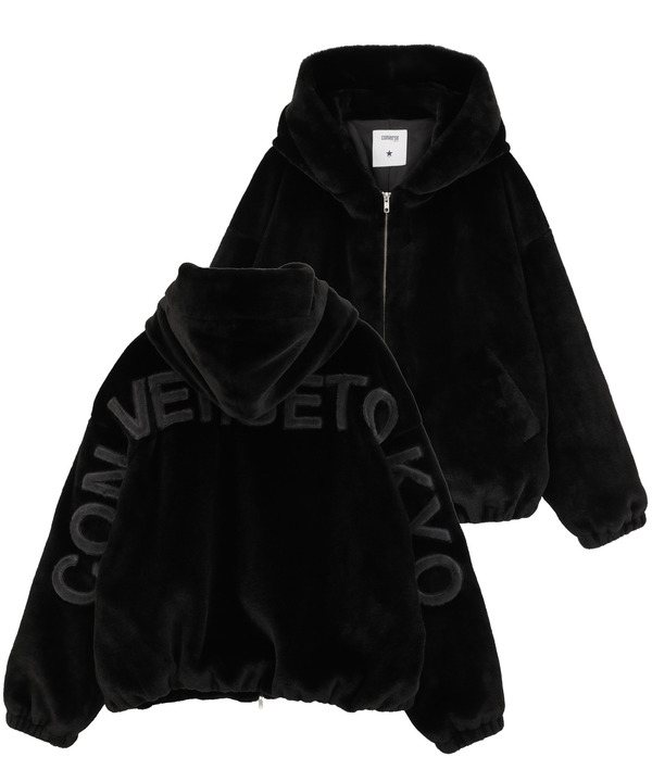 BIG LOGO FUR HOODIE JACKET 詳細画像 13