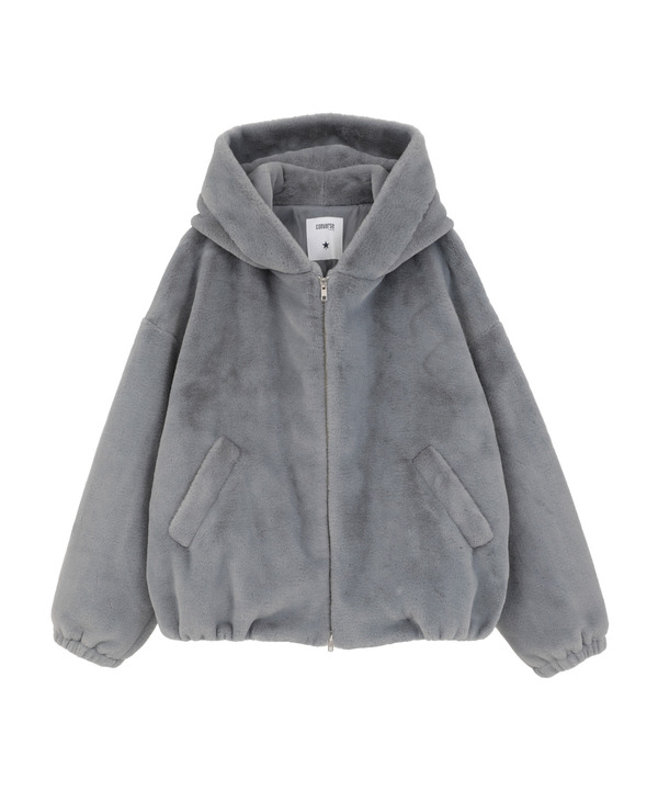 BIG LOGO FUR HOODIE JACKET 詳細画像 14