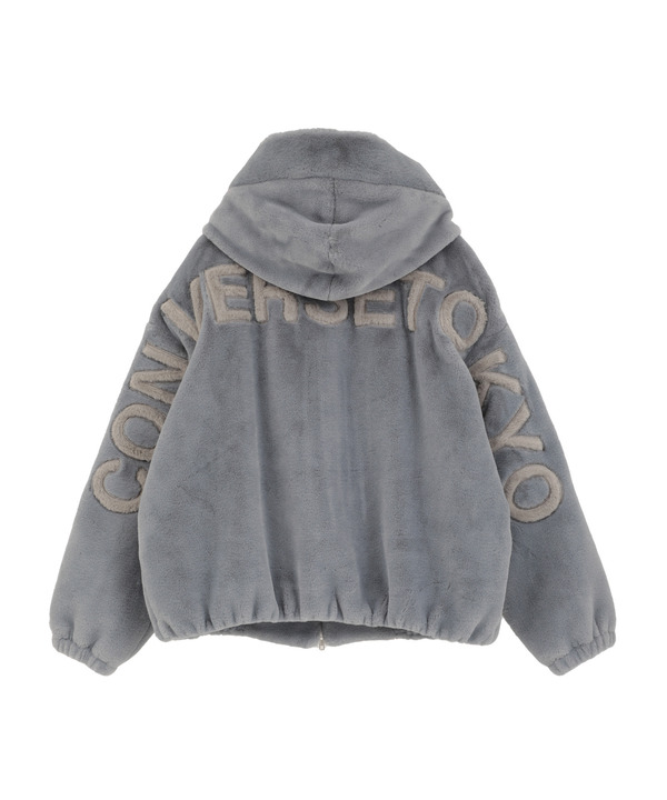 BIG LOGO FUR HOODIE JACKET 詳細画像 15