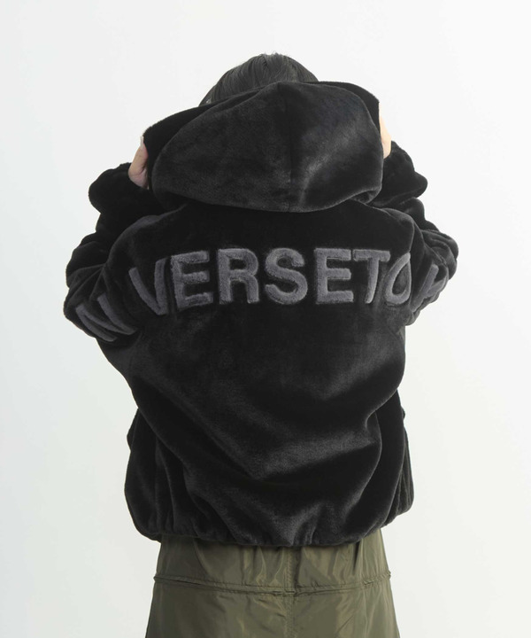 BIG LOGO FUR HOODIE JACKET 詳細画像 7