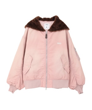 【HL】FUR COLLAR FLIGHT JACKET