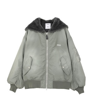 【HL】FUR COLLAR FLIGHT JACKET