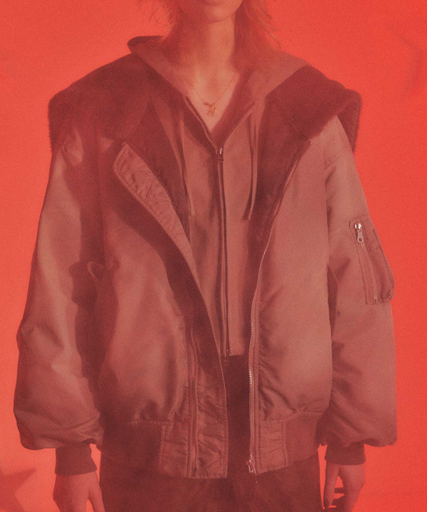 【HL】FUR COLLAR FLIGHT JACKET 詳細画像 1
