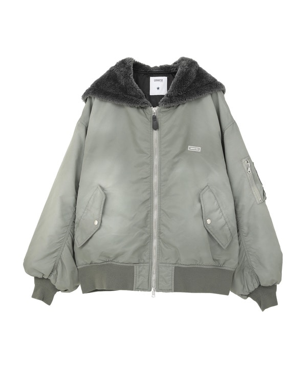 【HL】FUR COLLAR FLIGHT JACKET 詳細画像 カーキ 1