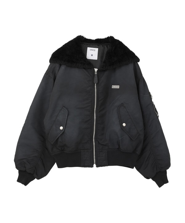 【HL】FUR COLLAR FLIGHT JACKET 詳細画像 ブラック 1