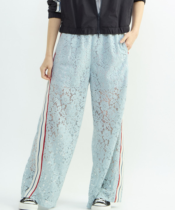 SIDE LINE LACE PANTS 詳細画像 ブルー 1