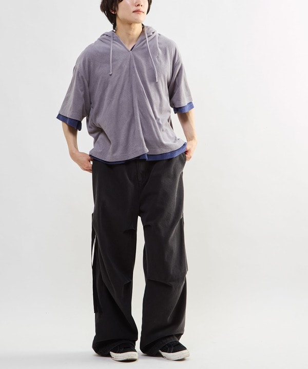 DENIM WIDE CARGO PANTS 詳細画像 6