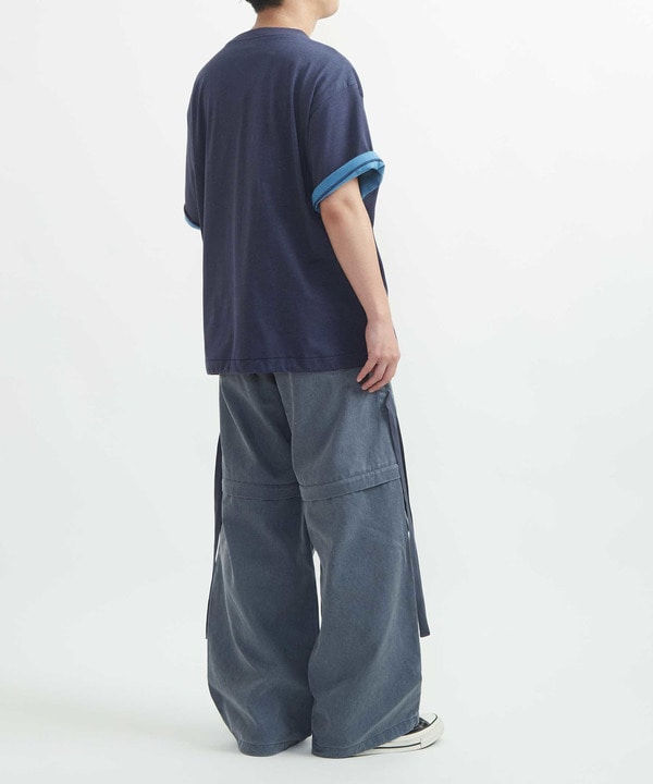 2WAY DETACHABLE DENIM WIDE CARGO PANTS 詳細画像 24