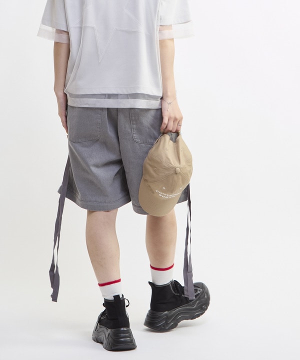 2WAY DETACHABLE DENIM WIDE CARGO PANTS 詳細画像 7