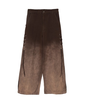 FADE COLOR LACE-UP PANTS