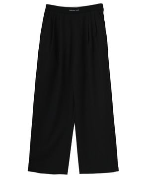 WAIST LOGO WIDE SLACKS PANTS