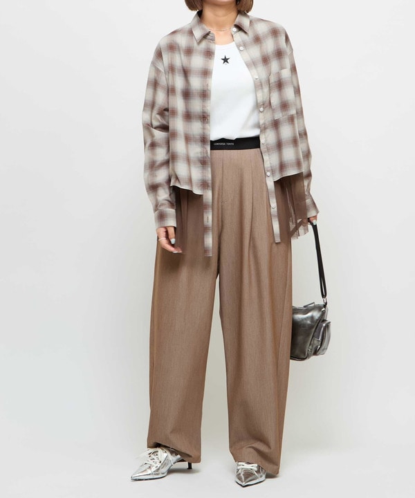 WAIST LOGO WIDE SLACKS PANTS 詳細画像 10