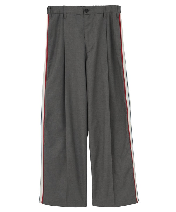SIDE LINE WIDE SLACKS 詳細画像 グレー 1