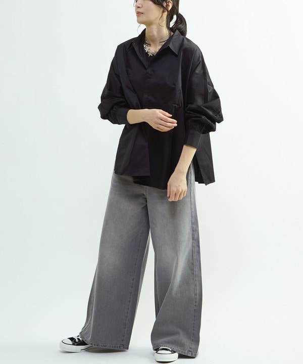 【HL】DOUBLE WAIST WIDE DENIM PANTS 詳細画像 11