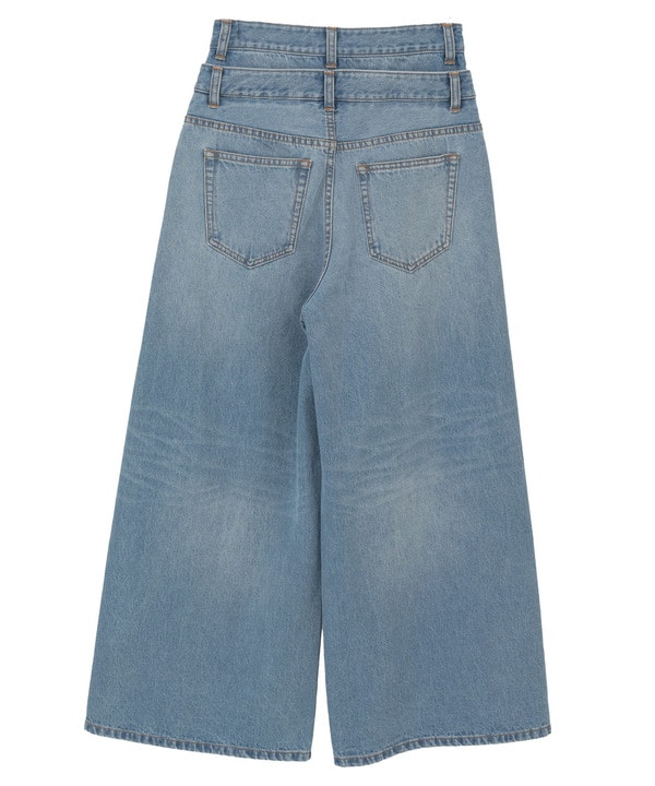 【HL】DOUBLE WAIST WIDE DENIM PANTS 詳細画像 14