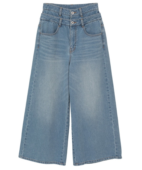 【HL】DOUBLE WAIST WIDE DENIM PANTS 詳細画像 15