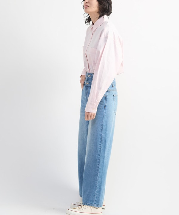 【HL】DOUBLE WAIST WIDE DENIM PANTS 詳細画像 2