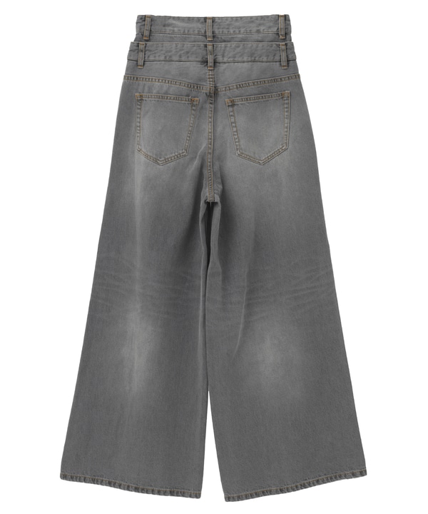 【HL】DOUBLE WAIST WIDE DENIM PANTS 詳細画像 24