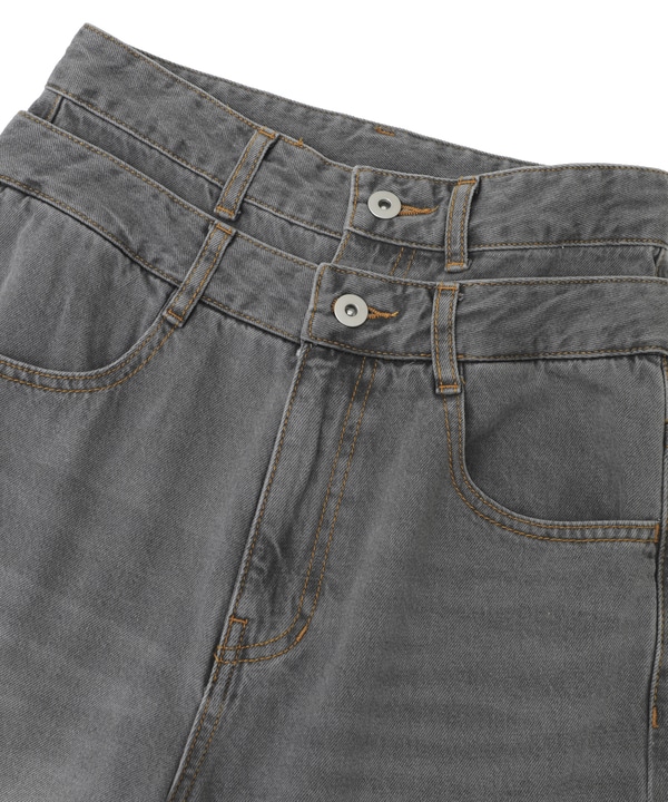 【HL】DOUBLE WAIST WIDE DENIM PANTS 詳細画像 25