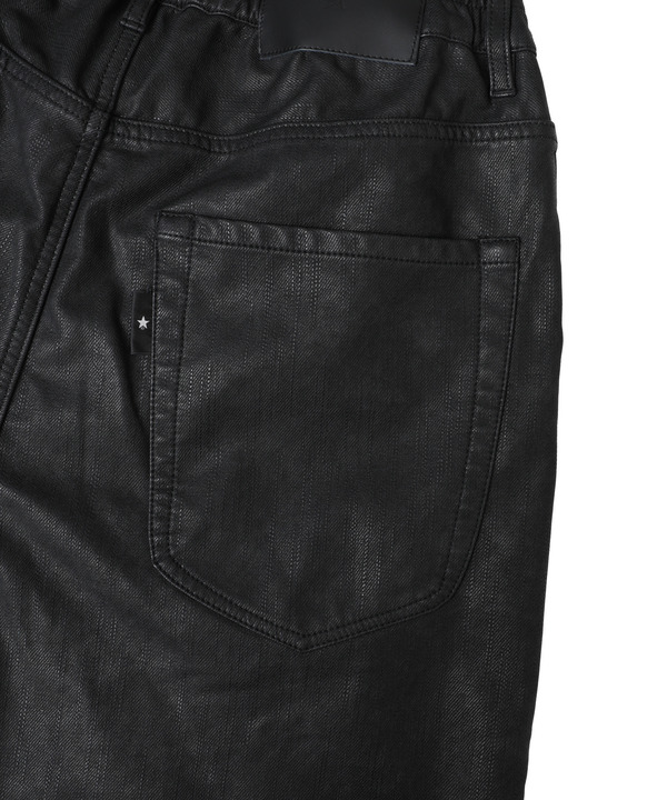 FAKE LEATHER COTTON STRAIGHT PANTS 詳細画像 13