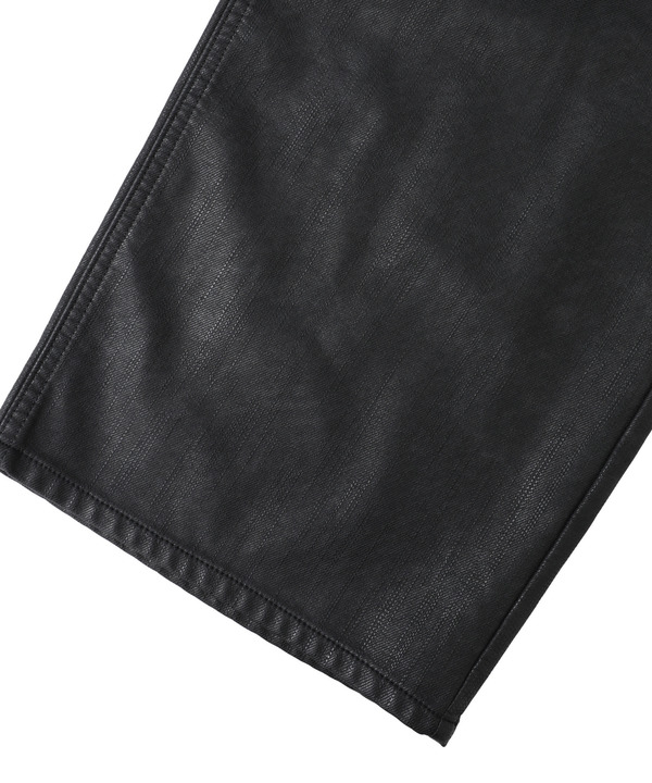 FAKE LEATHER COTTON STRAIGHT PANTS 詳細画像 14