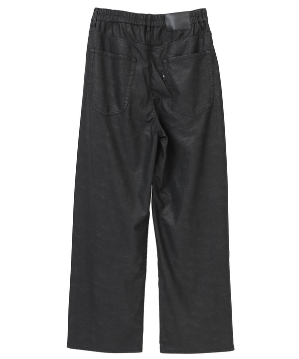FAKE LEATHER COTTON STRAIGHT PANTS 詳細画像 9