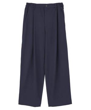 WOOL BLEND TUCK SLACKS