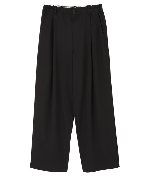 WOOL BLEND TUCK SLACKS 詳細画像 ブラック 1